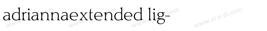 adriannaextended lig字体转换